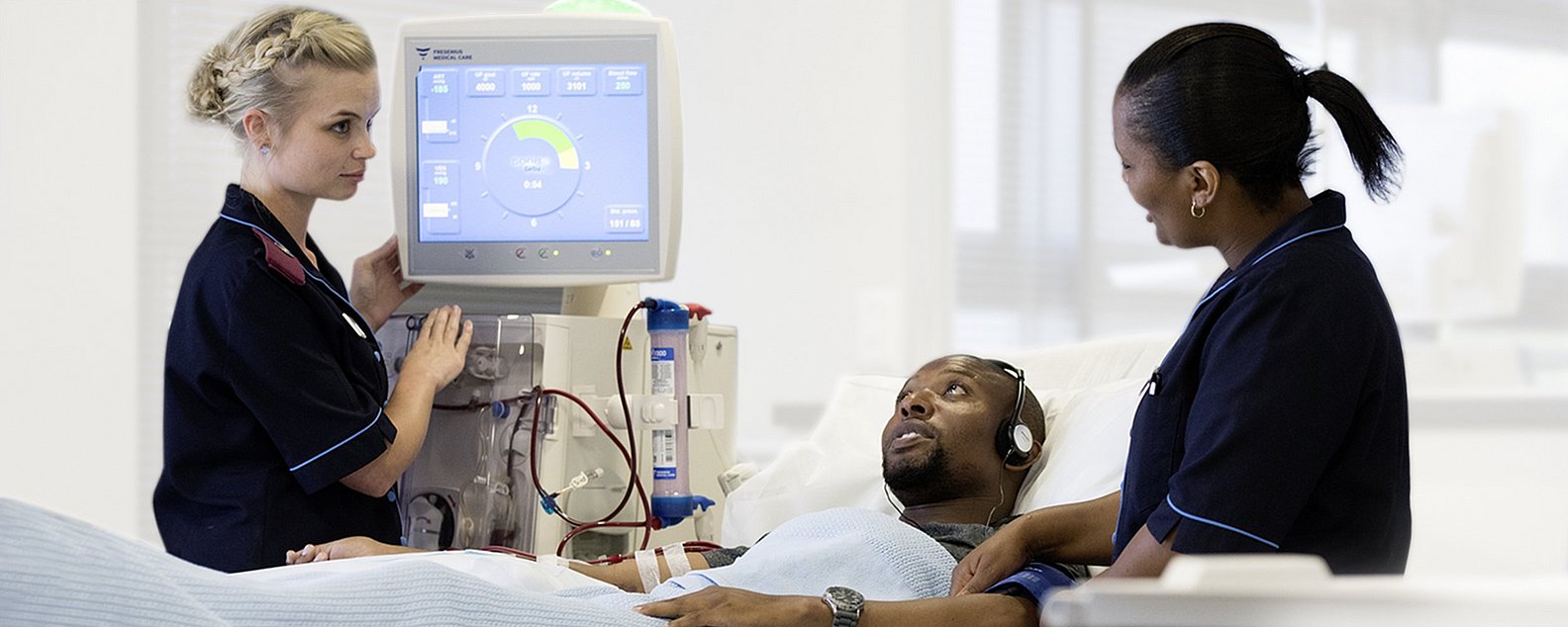 Patient on kidney dialysis