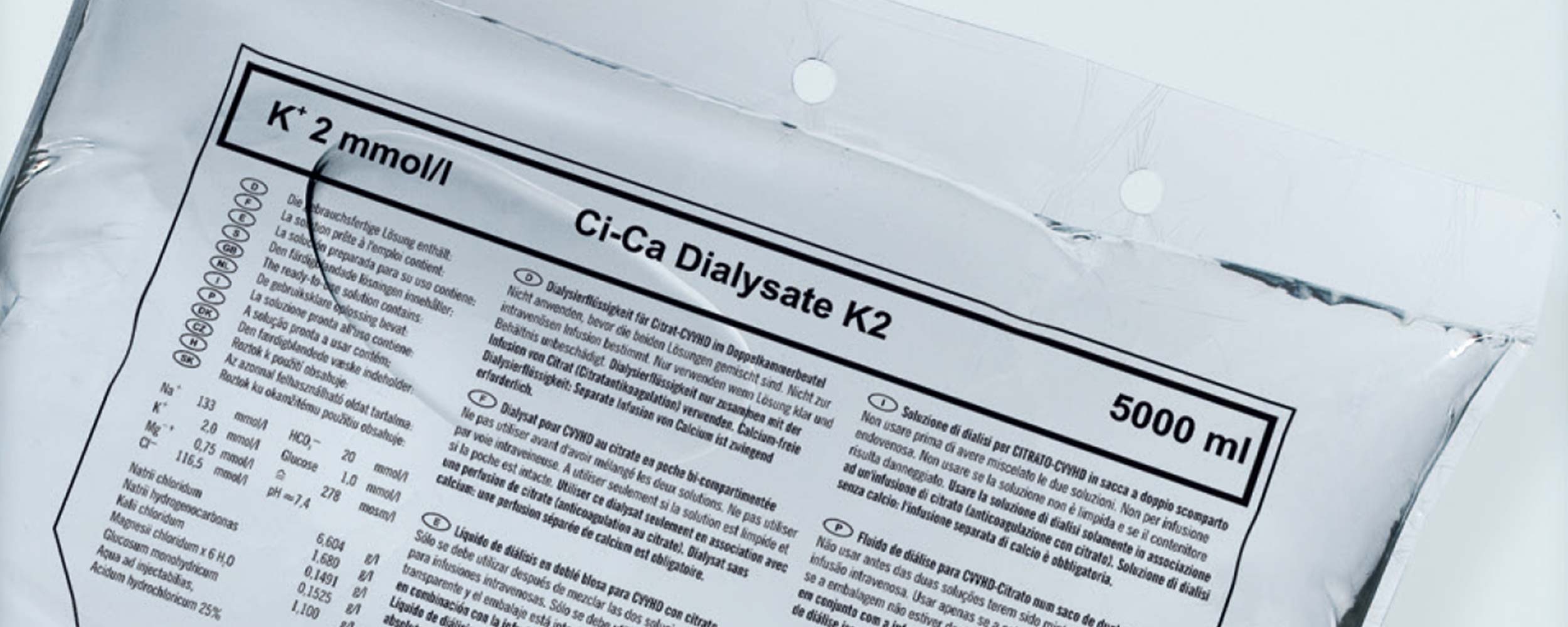 Ci-Ca Dialysate K2 solution bag
