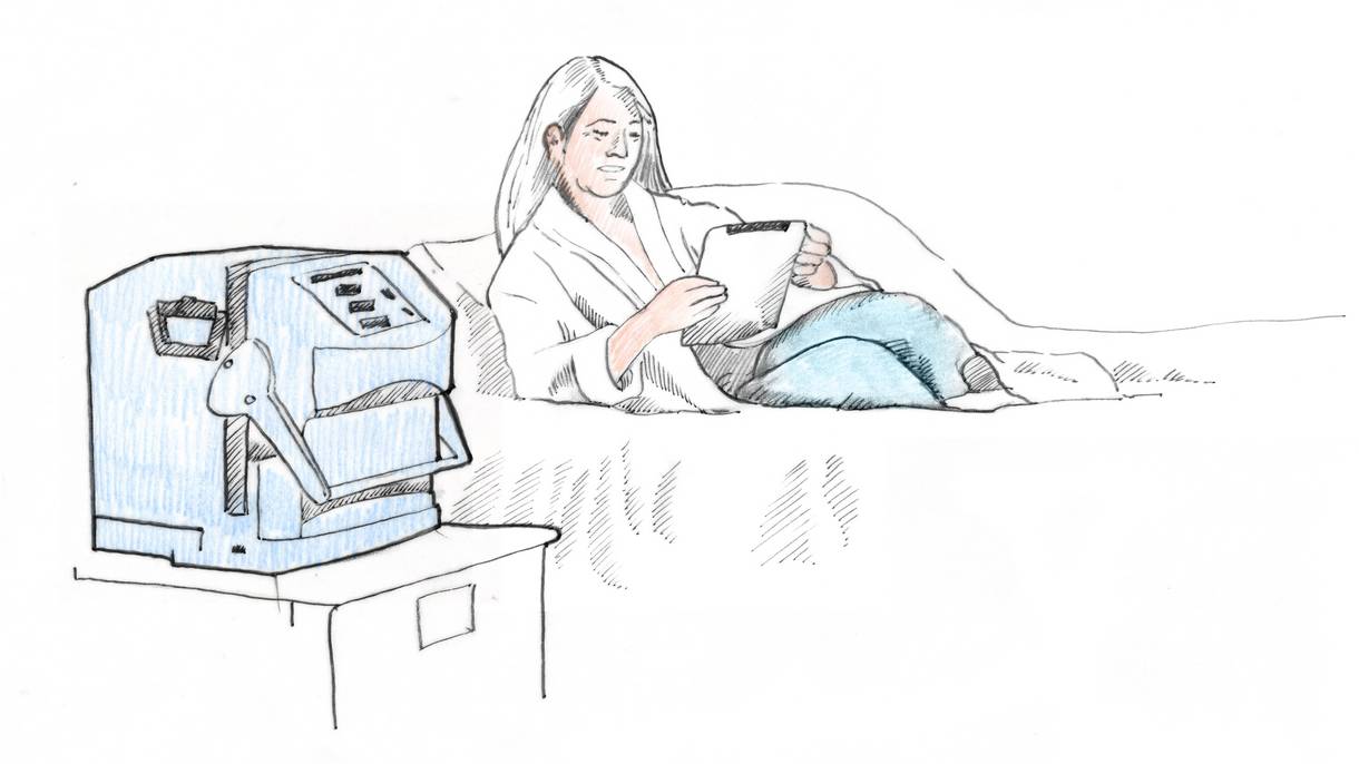 Patient's bedside Patient’s bedside